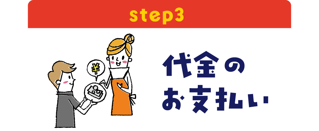 出張買取step3代金のお支払い